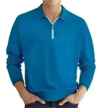 Men's Elite Fit Quarter Zip Jumper in black for golf and casual wear
