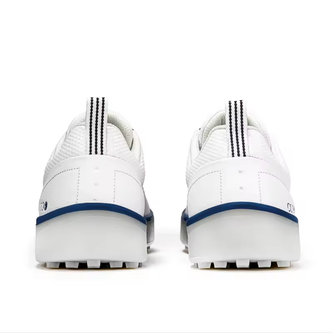 Men's black GolfThing laceless golf trainers with BOA fit system