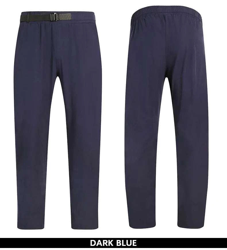 Men's lightweight breathable golf trousers with black belt