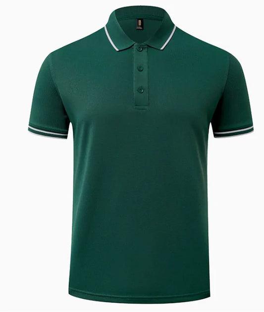 GolfThing PureForm Golf Polo Shirt Dark Green - High Quality Breathable Polyester