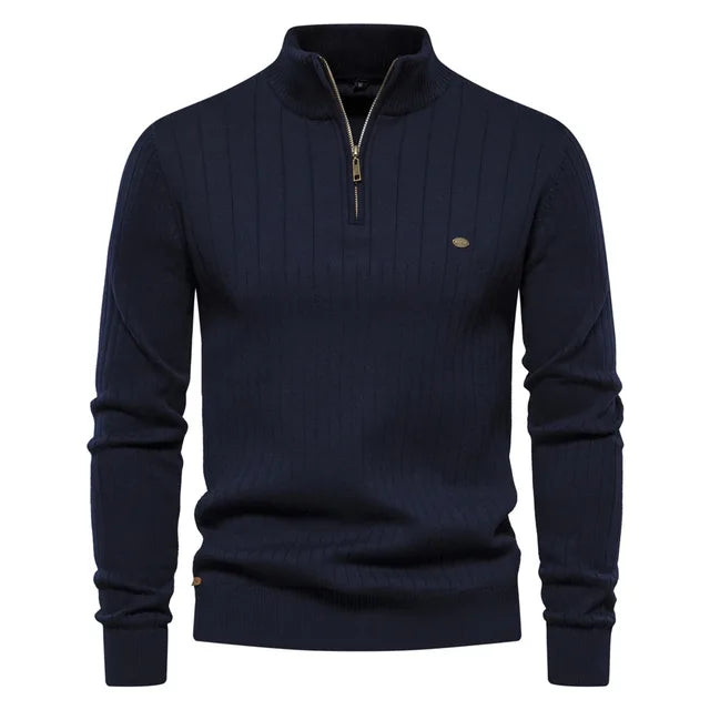 GolfThing High-Quality Club Knit Golf Sweater - Brown