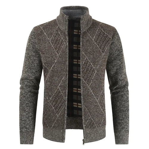 GolfThing Heritage Zip Golf Fleece - Brown