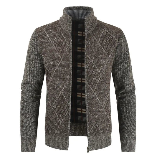GolfThing Heritage Zip Golf Fleece - Brown