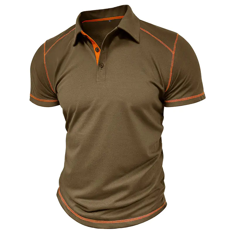 GolfThing Contrast Polo Shirt