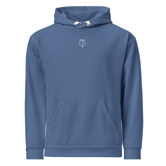 Men's PureForm Golf Hoodie - Blue White Detailing