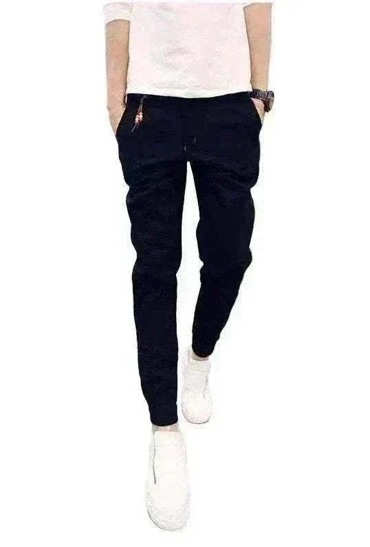 Soft cotton cuffed golf trousers with adjustable waistband