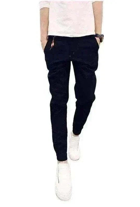 Soft cotton cuffed golf trousers with adjustable waistband
