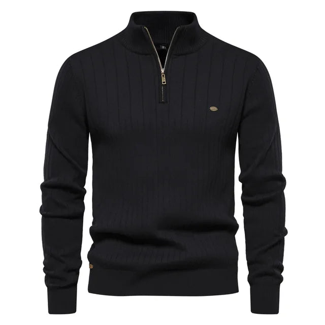 GolfThing High-Quality Club Knit Golf Sweater - Brown