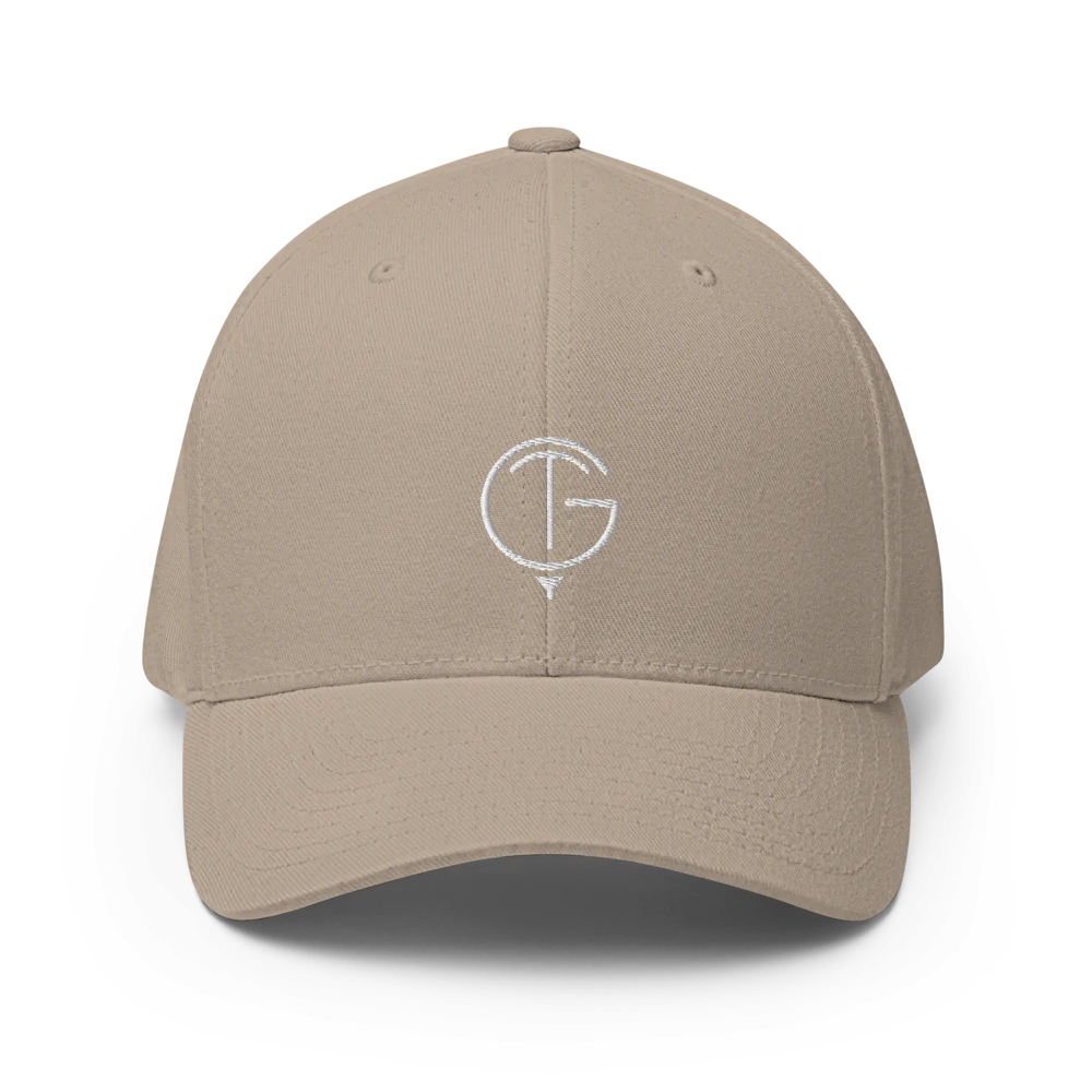 GolfThing Closed-Back Structured Golf Cap | Flexfit Blue
