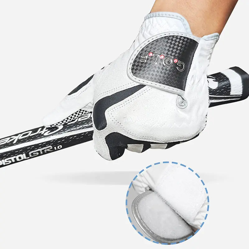 Men's Golf Improved Grip Glove Left Handed White