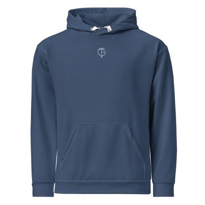 Men's PureForm Golf Hoodie - Graphite Blue White Detailing