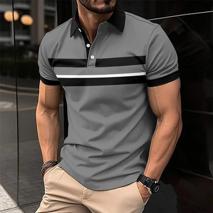 Men's Golf Polo Shirt Pink