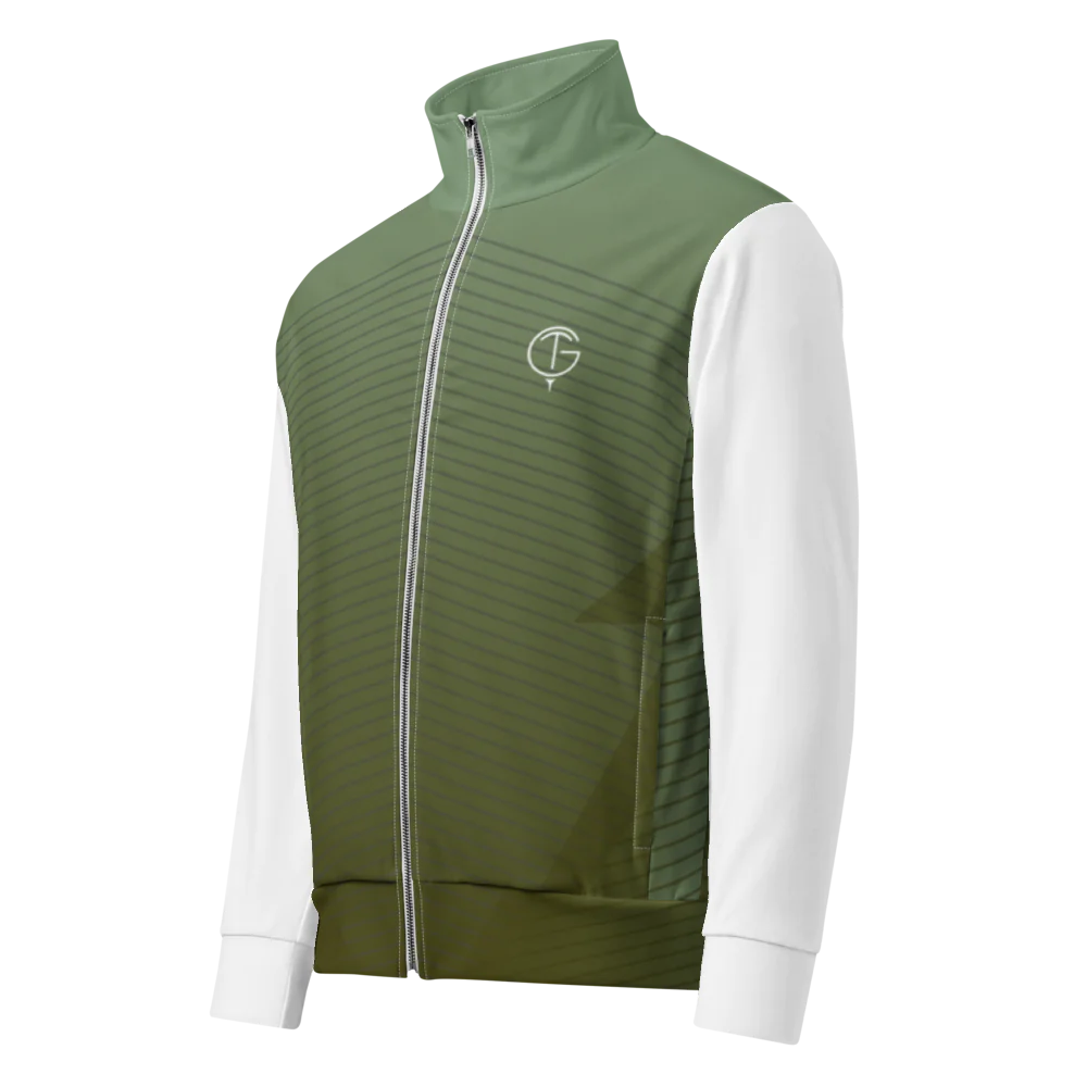 GolfThing Signature Golf Jacket - Green and White