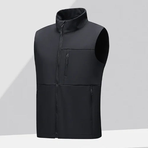 GolfThing Soft Shell Waterproof Links Gilet - Black