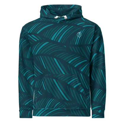 GolfThing PureForm Golf Hoodie - Navy Green Eco Friendly