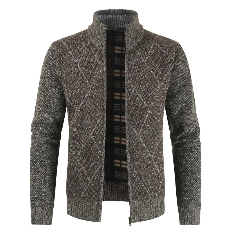 GolfThing Heritage Zip Golf Fleece - Brown