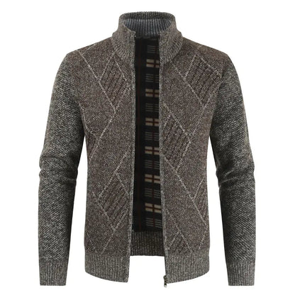 GolfThing Heritage Zip Golf Fleece - Brown